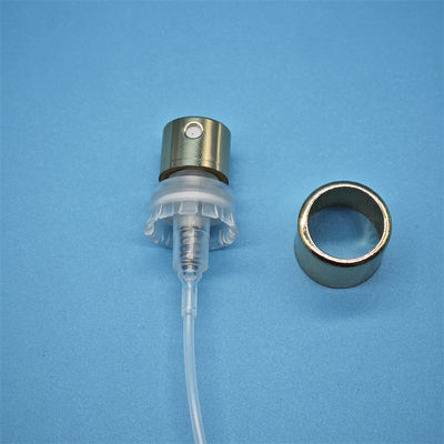 kaufen 0.1ml/t 15mm 16.3mm Silver Aluminium Cosmetic Crimp Sprayer Fine Mist Perfume Spray Pump Online-Herstellung