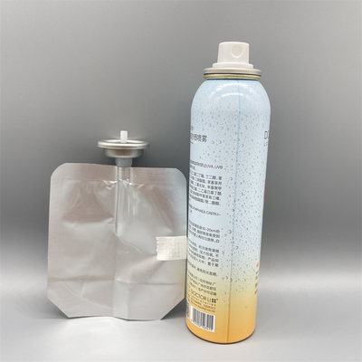 Tasche auf der Ventilflasche. Hochleistungs-Flüssigkeitsflasche