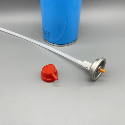 Zuverlässiges und langlebiges 360-Grad-Aerosolventil mit Aktor für industrielle Schmierstoffe und Reinigungsprodukte mit gleichbleibender Sprühkontrolle