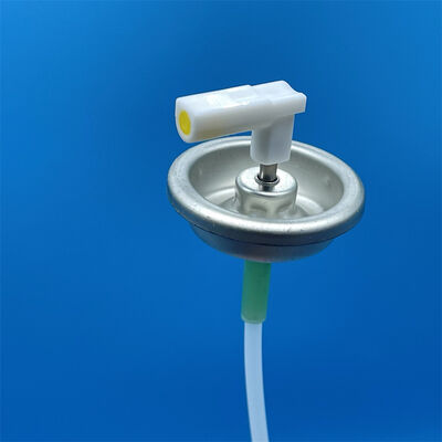 Ein Zoll Metall-Ventil mit Messfunktion und L-förmigem Betätigungselement für Lufterfrischer-Sprühdosen