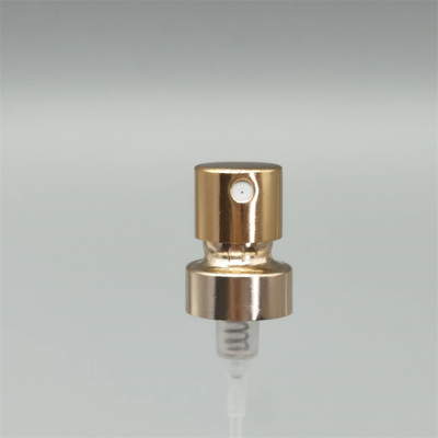 Goldfarbene Aluminium-Parfümpumpe mit Kappe, 21 mm Feinnebel-Zerstäuber