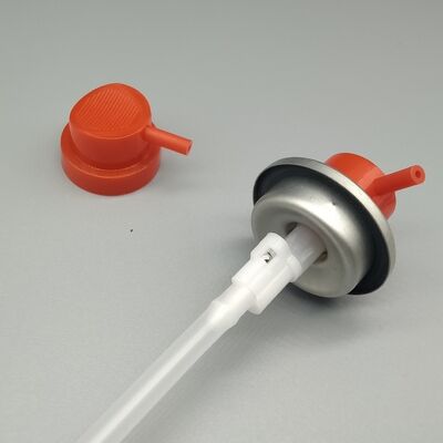 Premium Hochleistungs-360-Grad-Aerosolventil mit Betätiger für Automobilschmierstoffe und Industriebeschichtungen mit präziser Sprühsteuerung