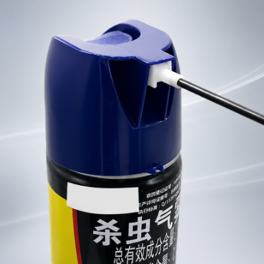 65 mm Plastik-Aerosolkappe mit Verlängerungsschlauch für gezielte Sprühanwendungen